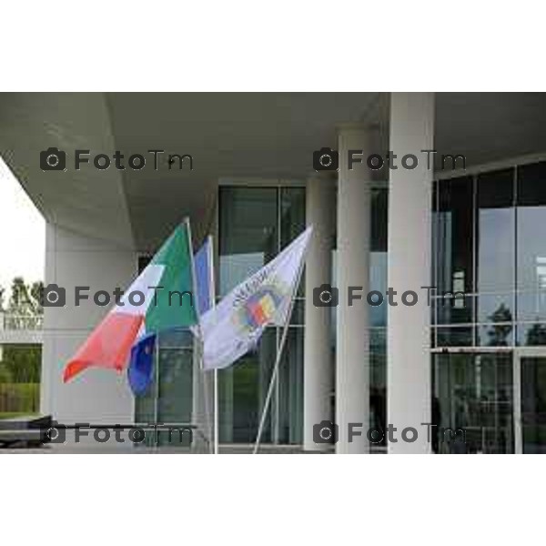 Stezzano c/o Km rosso inaugurazione di i.lab, il nuovo centro Ricerca e Innovazione del Gruppo Italcementi Nella fotol\'esterno del centro ricerche foto Tiziano Manzoni Fotogramma Bergamo