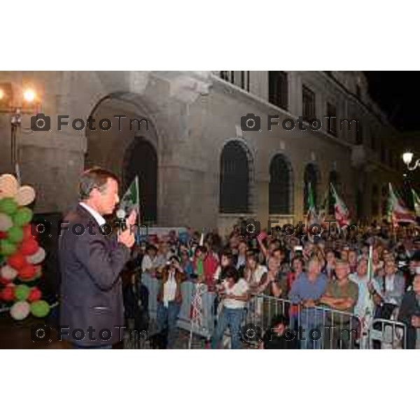 Bergamo Tiziano Manzoni/LaPresse 9- 9 -2022 Italia Cronaca Bergamo l\'ecotour di Enrico Letta, segretario nazionale del Partito Democratico