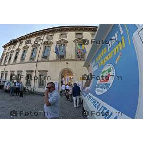 Bergamo Tiziano Manzoni/LaPresse 10-09- 2022 Italia Cronaca Brignano Gera D\'Adda, Bg Apertura campagna elettorale Forza italia Alessandro Sorte