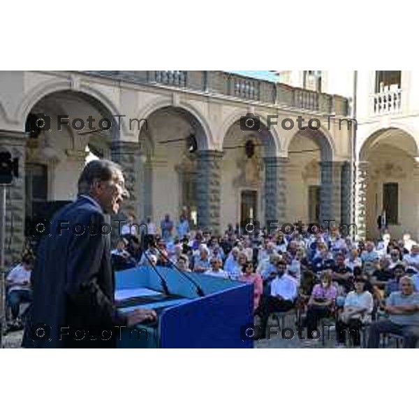 Bergamo Tiziano Manzoni/LaPresse 10-09- 2022 Italia Cronaca Brignano Gera D\'Adda, Bg Apertura campagna elettorale Forza italia Alessandro Sorte Giulio Terzi di Sant\'Agata