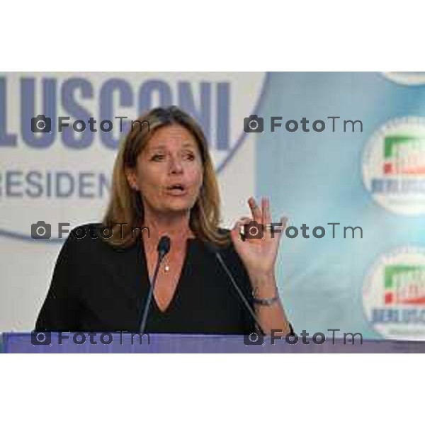 Bergamo Tiziano Manzoni/LaPresse 10-09- 2022 Italia Cronaca Brignano Gera D\'Adda, Bg Apertura campagna elettorale Forza italia Alessandro Sorte Alessandra Gallone