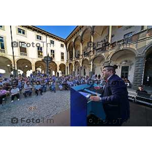 Bergamo Tiziano Manzoni/LaPresse 10-09- 2022 Italia Cronaca Brignano Gera D\'Adda, Bg Apertura campagna elettorale Forza italia Alessandro Sorte