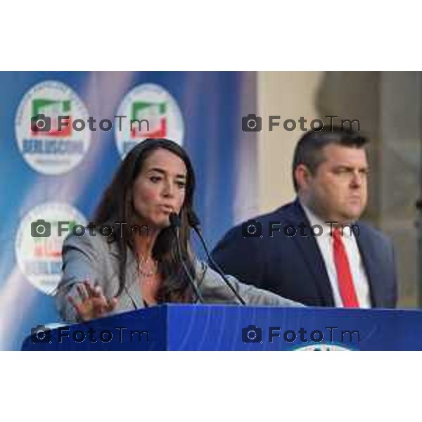 Bergamo Tiziano Manzoni/LaPresse 10-09- 2022 Italia Cronaca Brignano Gera D\'Adda, Bg Apertura campagna elettorale Forza italia Alessandro Sorte Lucia Ronzulli