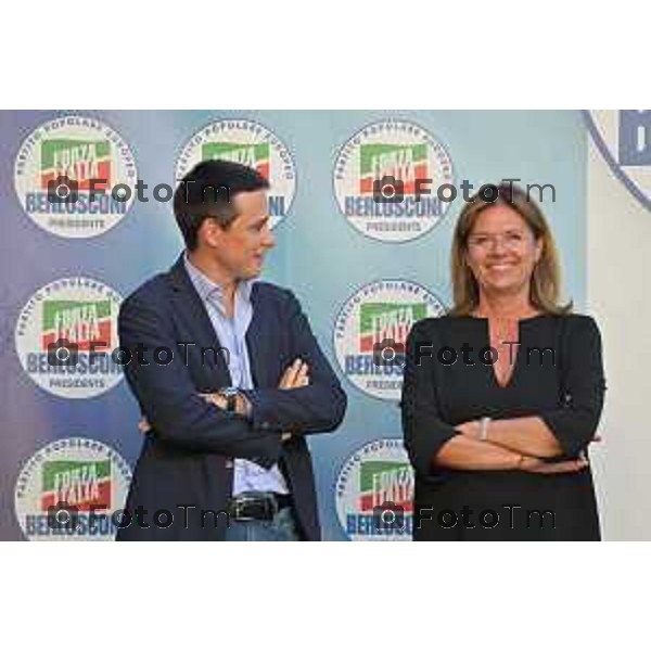 Bergamo Tiziano Manzoni/LaPresse 10-09- 2022 Italia Cronaca Brignano Gera D\'Adda, Bg Apertura campagna elettorale Forza italia Alessandro Sorte Alessandra Gallone