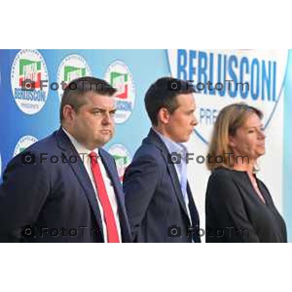 Bergamo Tiziano Manzoni/LaPresse 10-09- 2022 Italia Cronaca Brignano Gera D\'Adda, Bg Apertura campagna elettorale Forza italia Alessandro Sorte Alessandra Gallone