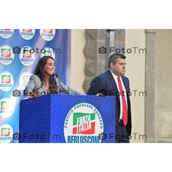 Bergamo Tiziano Manzoni/LaPresse 10-09- 2022 Italia Cronaca Brignano Gera D\'Adda, Bg Apertura campagna elettorale Forza italia Alessandro Sorte Lucia Ronzulli