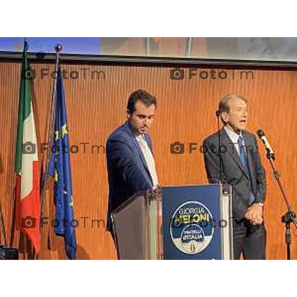 Bergamo Tiziano Manzoni/LaPresse 16-09- 2022 Italia Cronaca Bergamo Dibattito Fratelli d\'Italia in fiera elezioni 2022