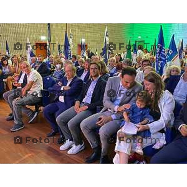 Bergamo Tiziano Manzoni/LaPresse 16-09- 2022 Italia Cronaca Bergamo Dibattito Fratelli d\'Italia in fiera elezioni 2022