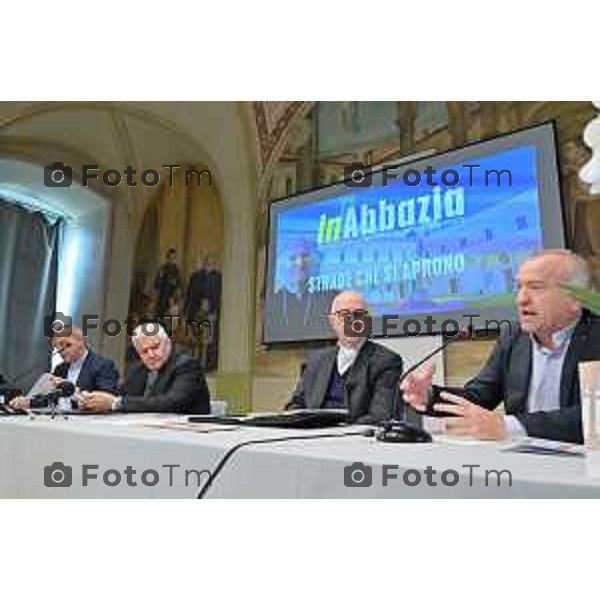 Foto Manzoni Tiziano/LaPresse 17-09-2022 Bergamo Italia - Cronaca - Abbazia di San Paolo d’Argon il progetto diocesano FILEO inaugurata Biblioteca titolata Fulvio Manara