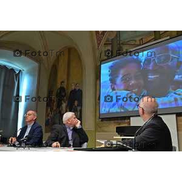 Foto Manzoni Tiziano/LaPresse 17-09-2022 Bergamo Italia - Cronaca - Abbazia di San Paolo d’Argon il progetto diocesano FILEO inaugurata Biblioteca titolata Fulvio Manara