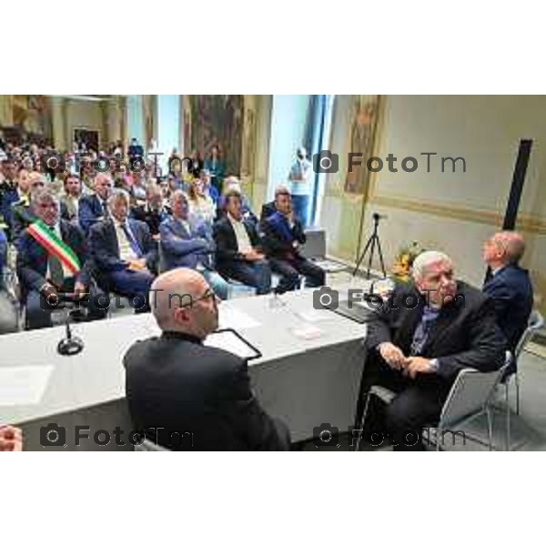 Foto Manzoni Tiziano/LaPresse 17-09-2022 Bergamo Italia - Cronaca - Abbazia di San Paolo d’Argon il progetto diocesano FILEO inaugurata Biblioteca titolata Fulvio Manara