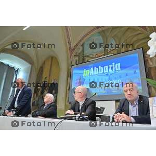 Foto Manzoni Tiziano/LaPresse 17-09-2022 Bergamo Italia - Cronaca - Abbazia di San Paolo d’Argon il progetto diocesano FILEO inaugurata Biblioteca titolata Fulvio Manara