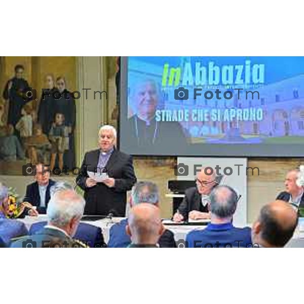 Foto Manzoni Tiziano/LaPresse 17-09-2022 Bergamo Italia - Cronaca - Abbazia di San Paolo d’Argon il progetto diocesano FILEO inaugurata Biblioteca titolata Fulvio Manara