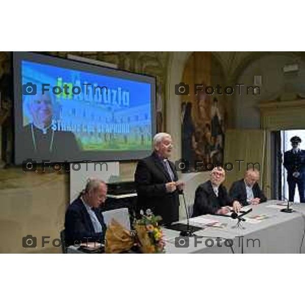 Foto Manzoni Tiziano/LaPresse 17-09-2022 Bergamo Italia - Cronaca - Abbazia di San Paolo d’Argon il progetto diocesano FILEO inaugurata Biblioteca titolata Fulvio Manara