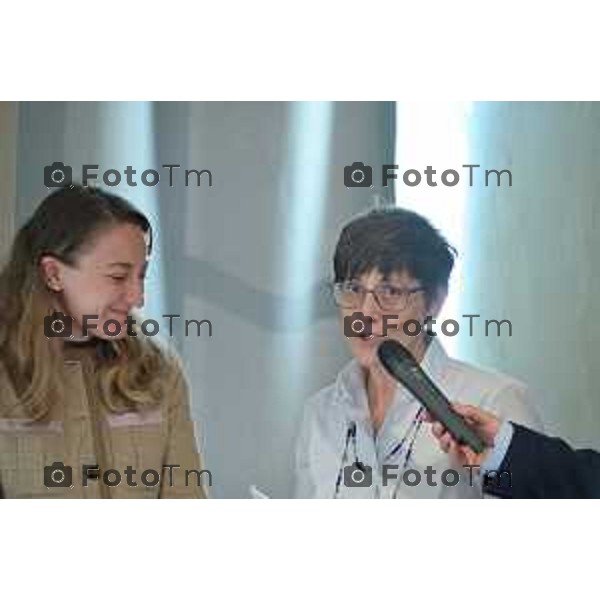 Foto Manzoni Tiziano/LaPresse 17-09-2022 Bergamo Italia - Cronaca - Abbazia di San Paolo d’Argon il progetto diocesano FILEO inaugurata Biblioteca Il Vescovo Beschi con i parenti di Fulvio Manera