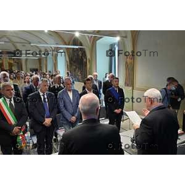 Foto Manzoni Tiziano/LaPresse 17-09-2022 Bergamo Italia - Cronaca - Abbazia di San Paolo d’Argon il progetto diocesano FILEO inaugurata Biblioteca titolata Fulvio Manara