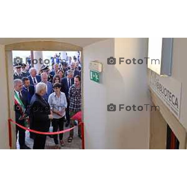 Foto Manzoni Tiziano/LaPresse 17-09-2022 Bergamo Italia - Cronaca - Abbazia di San Paolo d’Argon il progetto diocesano FILEO inaugurata Biblioteca Il Vescovo Beschi con i parenti di Fulvio Manera