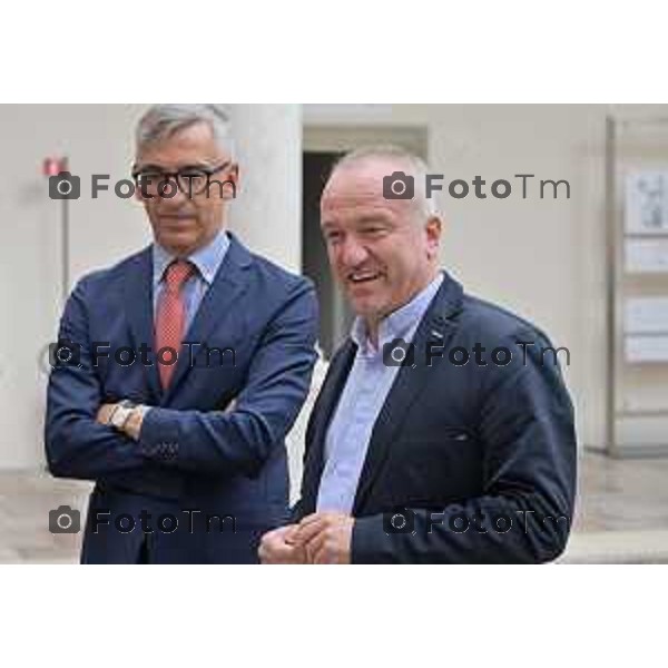 Foto Manzoni Tiziano/LaPresse 17-09-2022 Bergamo Italia - Cronaca - Abbazia di San Paolo d’Argon il progetto diocesano FILEO inaugurata Biblioteca titolata Fulvio Manara Don Trussardi