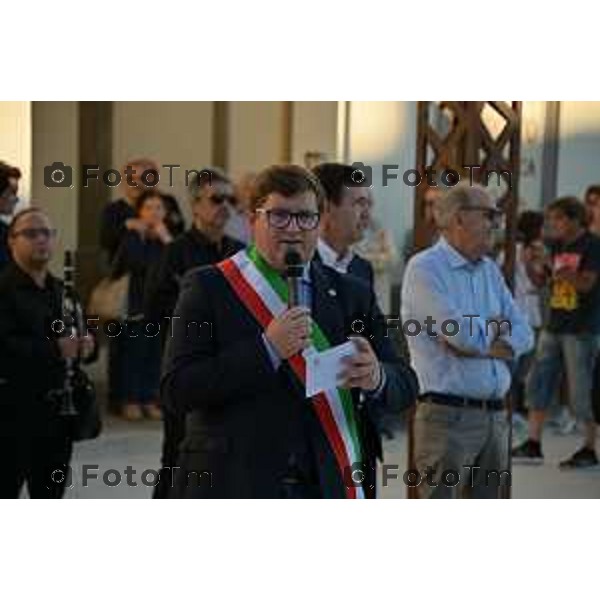 Bergamo Tiziano Manzoni/LaPresse 17-9- 2022 Italia Cronaca Treviglio BG inaugurazioni piazza Cameroni