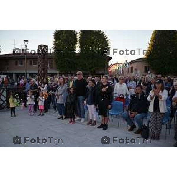 Bergamo Tiziano Manzoni/LaPresse 17-9- 2022 Italia Cronaca Treviglio BG inaugurazioni piazza Cameroni