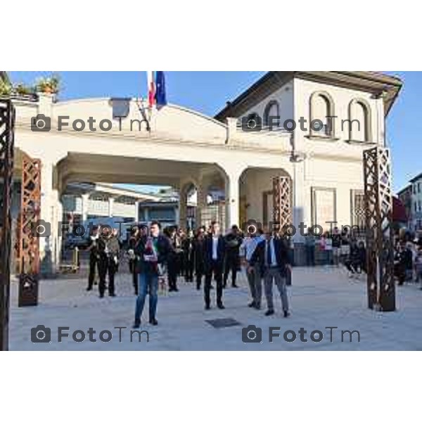 Bergamo Tiziano Manzoni/LaPresse 17-9- 2022 Italia Cronaca Treviglio BG inaugurazioni piazza Cameroni