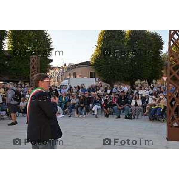 Bergamo Tiziano Manzoni/LaPresse 17-9- 2022 Italia Cronaca Treviglio BG inaugurazioni piazza Cameroni