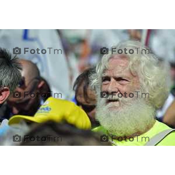 Bergamo Tiziano Manzoni/LaPresse 18-09-2022 Italia Cronaca Pontida Bergamo raduno leghista prima del voto del 25 Settembre 2022 Pontida Bergamo Northern League rally before the vote on 25 September 2022