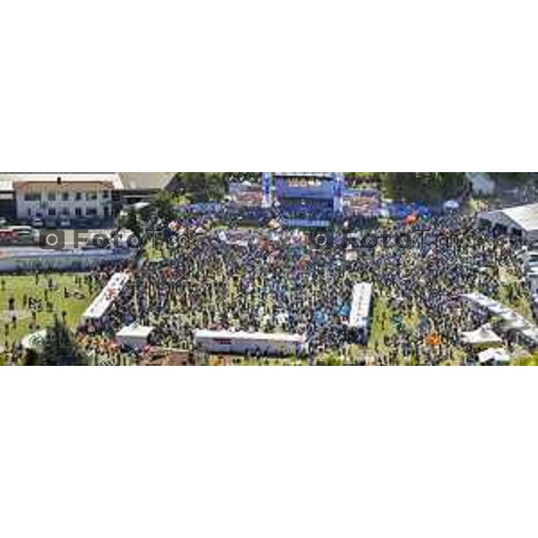 Bergamo Tiziano Manzoni/LaPresse 18-09-2022 Italia Cronaca Pontida Bergamo raduno leghista prima del voto del 25 Settembre 2022 Pontida Bergamo Northern League rally before the vote on 25 September 2022