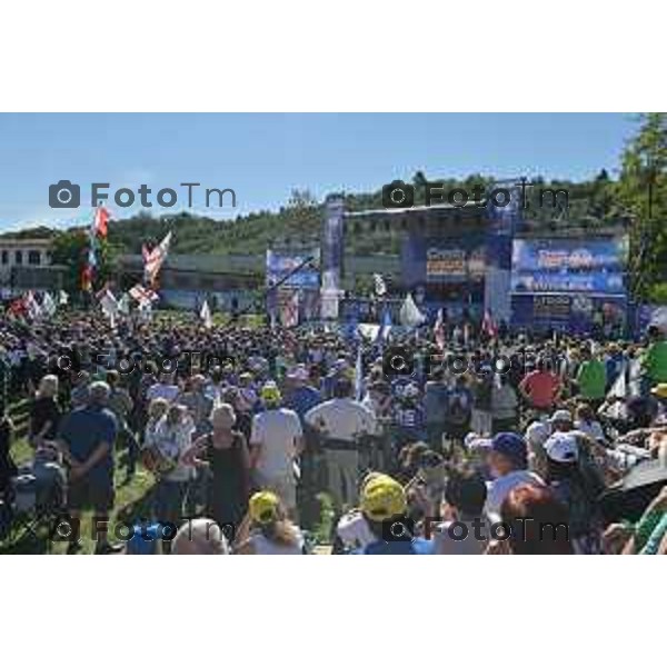 Bergamo Tiziano Manzoni/LaPresse 18-09-2022 Italia Cronaca Pontida Bergamo raduno leghista prima del voto del 25 Settembre 2022 Pontida Bergamo Northern League rally before the vote on 25 September 2022