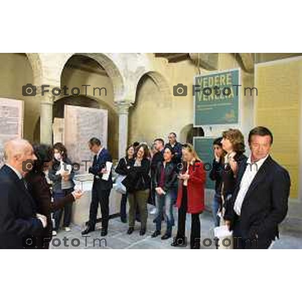 Foto Manzoni Tiziano/LaPresse 7-10-2022 Bergamo Italia - Cronaca - anteprima stampa della mostra “Vedere Venezia. Ritratto di una città tra Medioevo e Rinascimento