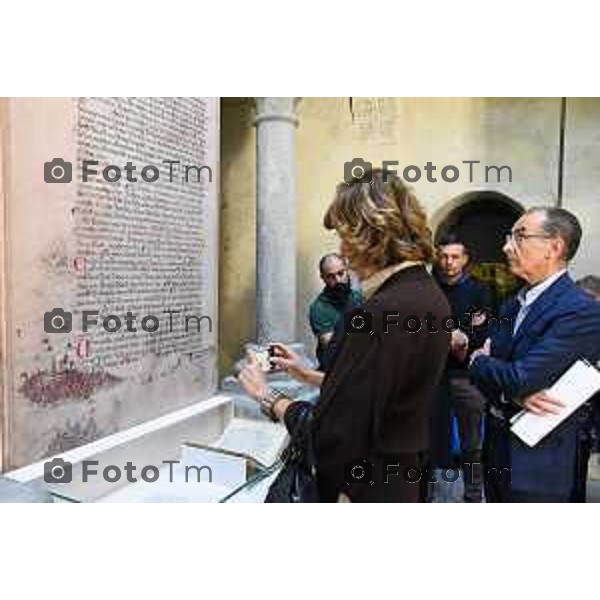 Foto Manzoni Tiziano/LaPresse 7-10-2022 Bergamo Italia - Cronaca - anteprima stampa della mostra “Vedere Venezia. Ritratto di una città tra Medioevo e Rinascimento