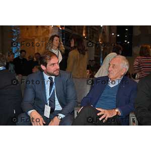 Foto Manzoni Tiziano/LaPresse 8-10-2022 Bergamo Italia - Cronaca - Bergamo Convegno Storie Eccellenza Merito Innovazione la cultura salverà il mondo . Universita Bg Tommaso Trussardi e Bombasseri Alberto