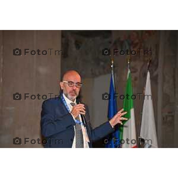 Foto Manzoni Tiziano/LaPresse 8-10-2022 Bergamo Italia - Cronaca - Bergamo Convegno Storie Eccellenza Merito Innovazione la cultura salverà il mondo . Universita Bg Angelo Argento (Presidente di Cultura Italiae).