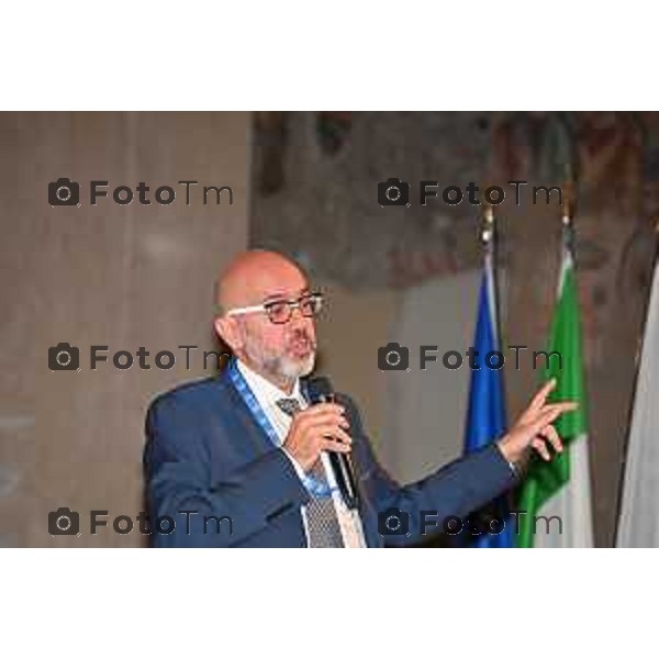 Foto Manzoni Tiziano/LaPresse 8-10-2022 Bergamo Italia - Cronaca - Bergamo Convegno Storie Eccellenza Merito Innovazione la cultura salverà il mondo . Universita Bg Angelo Argento (Presidente di Cultura Italiae).