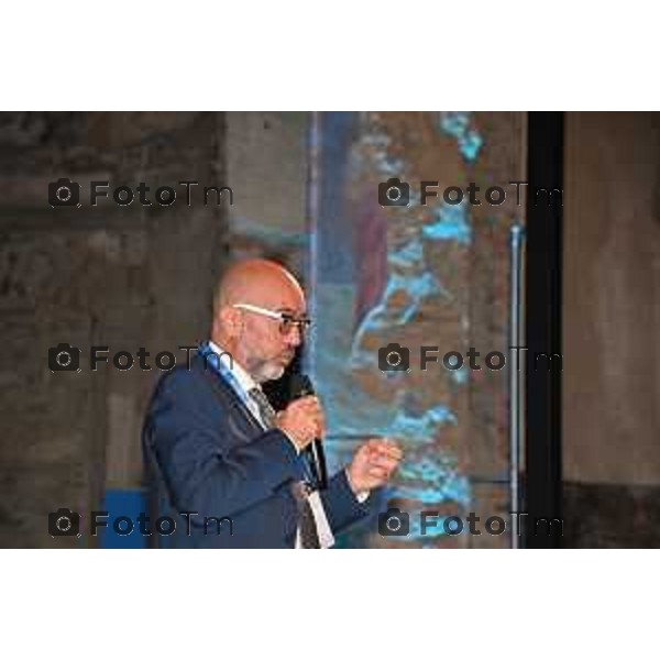 Foto Manzoni Tiziano/LaPresse 8-10-2022 Bergamo Italia - Cronaca - Bergamo Convegno Storie Eccellenza Merito Innovazione la cultura salverà il mondo . Universita Bg Angelo Argento (Presidente di Cultura Italiae).