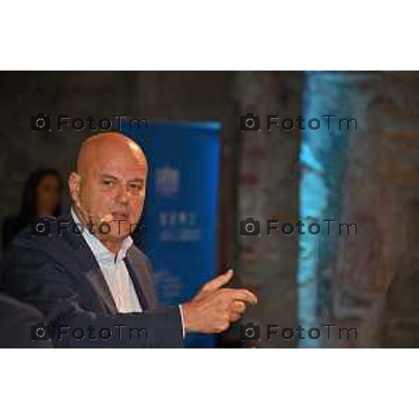 Foto Manzoni Tiziano/LaPresse 8-10-2022 Bergamo Italia - Cronaca - Bergamo Convegno Storie Eccellenza Merito Innovazione la cultura salverà il mondo . Universita Bg Claudio De Scalzi ENI AD