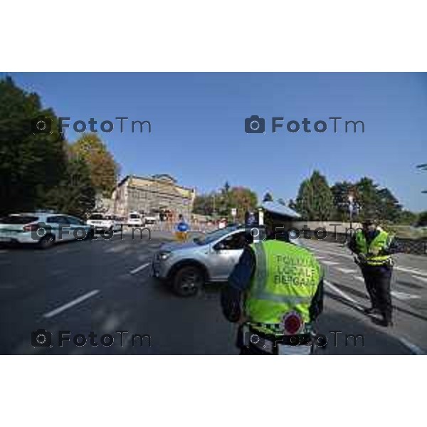 Foto Manzoni Tiziano/LaPresse 8-10-2022 Bergamo Italia - Cronaca - Bergamo Lavori alla porta di sant\'Agostino