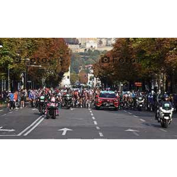 Foto Manzoni Tiziano/LaPresse 8-10-2022 Bergamo Italia - Cronaca - Bergamo Partenza Giro Lombardia