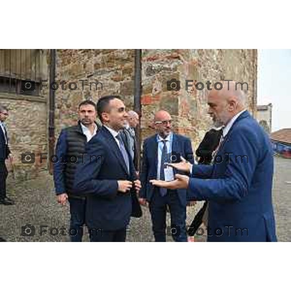 Bergamo Tiziano Manzoni/LaPresse 9-10- 2022 Italia Cronaca Luigi Di Maio Con Premier albanese Edi Rama