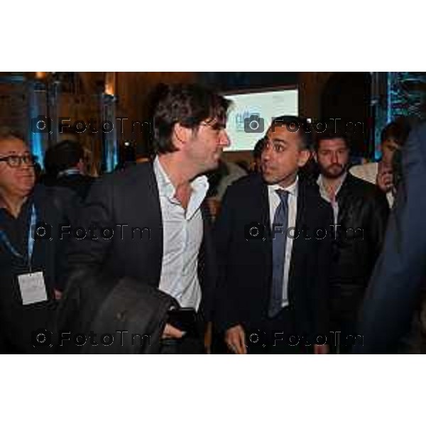 Bergamo Tiziano Manzoni/LaPresse 9-10- 2022 Italia Cronaca Luigi Di Maio e Giuseppe De Bellis