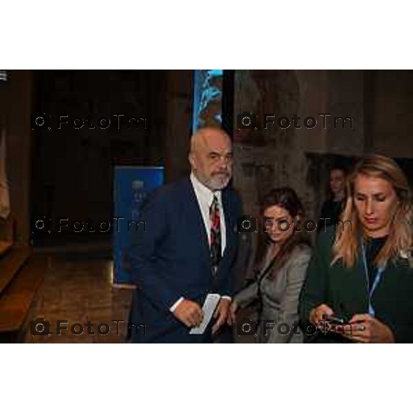 Bergamo Tiziano Manzoni/LaPresse 9-10- 2022 Italia Cronaca Premier albanese Edi Rama