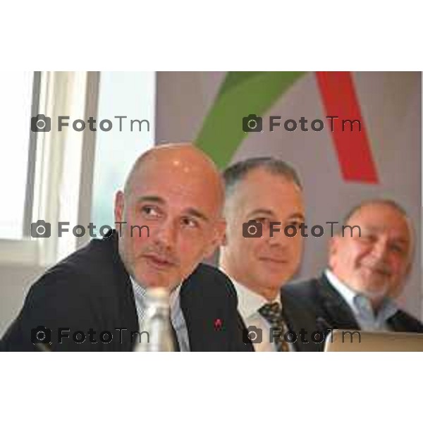 Foto Manzoni Tiziano/LaPresse 13-10-2022 Bergamo Italia - Cronaca - Bergamo presentazione voli AeroItalia da Orio Al Serio Luca Percasso