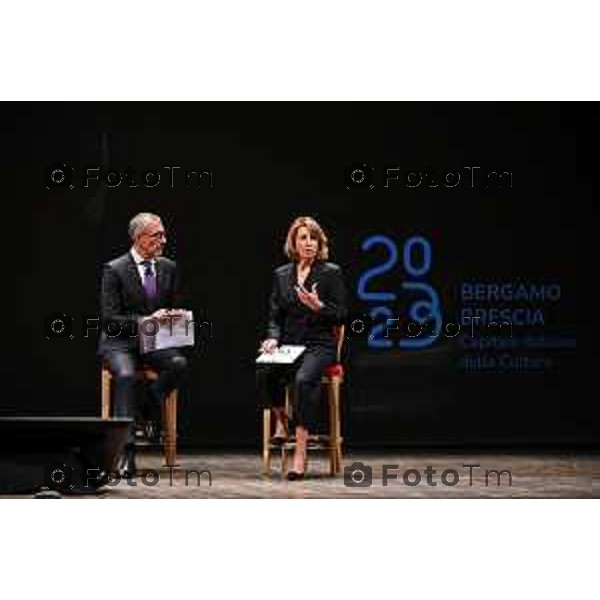 Foto Manzoni Tiziano/LaPresse 15-10-2022 Bergamo Italia - Cronaca - Bergamo Brescia Capitale della Cultura 2023, : aggiornamenti dell’Amministrazione sul lavori in corso