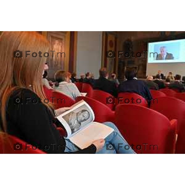 Foto Manzoni Tiziano/LaPresse 17-10-2022 Bergamo Italia - Cronaca - Conferenza stampa di presentazione del primo catalogo online ragionato delle opere di Giacomo Manzù