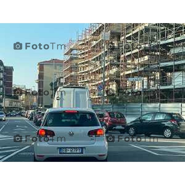 Foto Manzoni Tiziano/LaPresse 17-10-2022 Bergamo Italia - Cronaca - Bergamo traffico del mattino ingresso in città