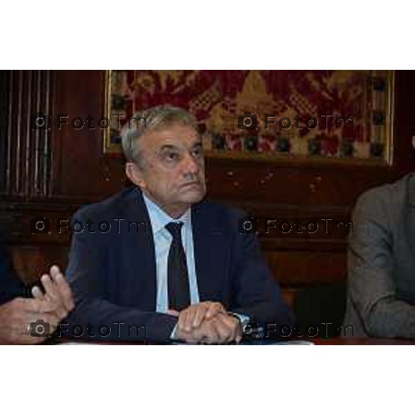 Foto Manzoni Tiziano/LaPresse 21-10-2022 Bergamo Italia - Cronaca -Bergamo, Alba e Parma le tre città creative Unesco per la gastronomia. Giuliano Viglione (presidente associazione commercianti albesi)