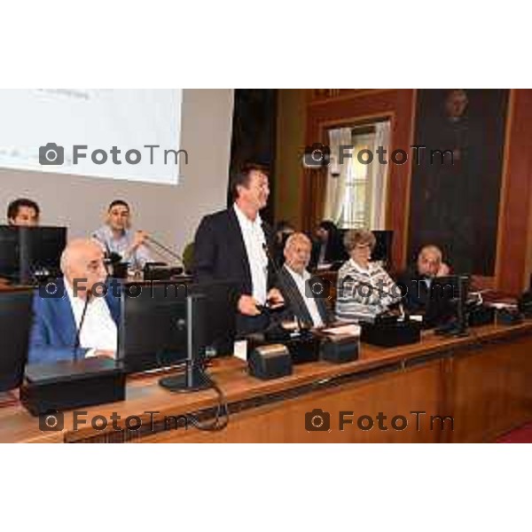 Foto Manzoni Tiziano/LaPresse 25-10-2022 Bergamo Italia - Cronaca -Sindaco Giorgio Gori incontra a Bergamo la delegazione di Jericho.