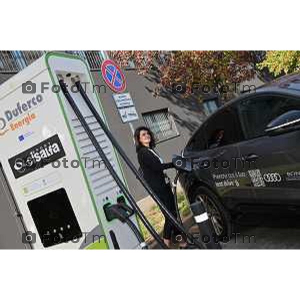 Foto Manzoni Tiziano/LaPresse 28-10-2022 Bergamo Italia - Cronaca - inaugurazione sul futuro della mobilità siglato da CISALFA SPORT e DUFERCO ENERGIA, in collaborazione con Bonaldi Gruppo Eurocar Italia Andrea Saccogna, Sindaco di Curno.