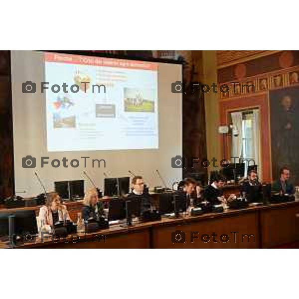 Foto Manzoni Tiziano/LaPresse 29-10-2022 Bergamo Italia - Cronaca - Maurizio Martina, Vice Direttore Generale FAO "Agricultura e diritto al cibo": convegno aula consigliare con Giorgio Gori