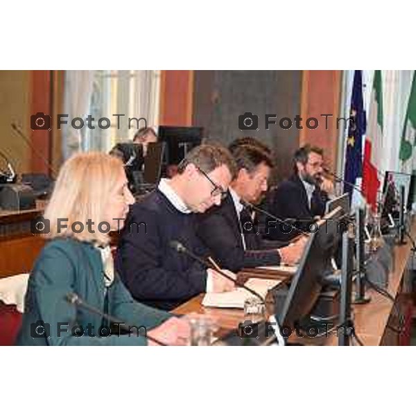 Foto Manzoni Tiziano/LaPresse 29-10-2022 Bergamo Italia - Cronaca - Maurizio Martina, Vice Direttore Generale FAO "Agricultura e diritto al cibo": convegno aula consigliare con Giorgio Gori